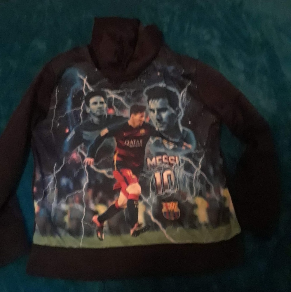 Boys large Messi #10 sweater